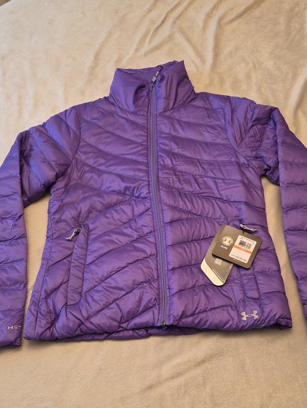 Women's Under Armour Storm Puffer Jacket, Size S, Purple